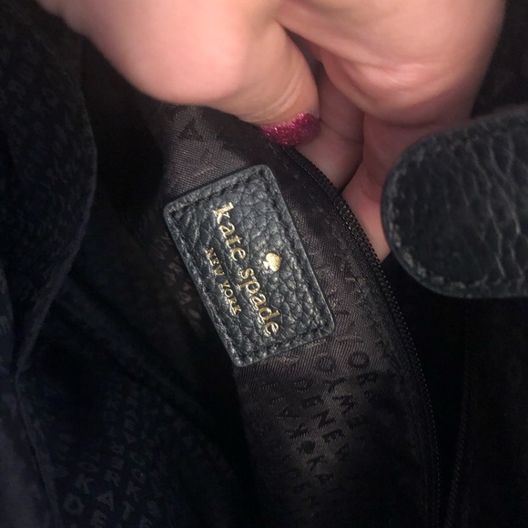 Kate Spade black and off white purse - Picture 7 of 8